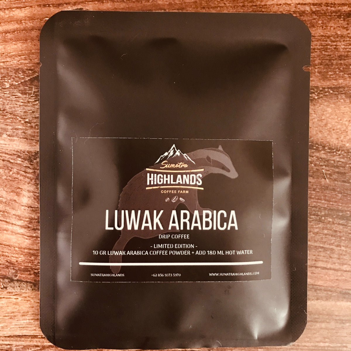 KOPI LUWAK DRIP COFFEE LIMITED EDITION, WILD CIVET COFFEE